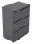 10W759 - Lateral File, 3-Drawer, R-Handle, Charcoal Подробнее...