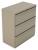 10W761 - Lateral File, 3-Drawer, R-Handle, Taupe Подробнее...