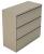 10W764 - Lateral File, 3-Drawer, R-Handle, Taupe Подробнее...