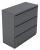 10W765 - Lateral File, 3-Drawer, R-Handle, Charcoal Подробнее...