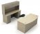 10Y629 - Office Desk with Hutch, Taupe Подробнее...