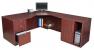12T509 - Office Desk, L-Shape, Legacy, 71W, Mahogany Подробнее...