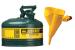 13M458 - Type I Safety Can, 1 gal., Green, 11In H Подробнее...