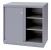 13P589 - Sliding Door Shelf Cabinet, 3 Shelf, Gray Подробнее...