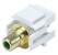 13U595 - A/V Wallplate, RCA, Grn Ctr, Flush, Wht Подробнее...