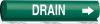 14H837 - Pipe Marker, Drain, Grn, 1-1/2 to 2-3/8 In Подробнее...