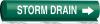 14H990 - Pipe Marker, Storm Drain, 2-1/2to7-7/8 In Подробнее...