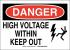 14Z459 - Danger Sign, High Voltage, 7 x 10 In. Подробнее...