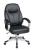 15Z267 - Highback Chair, Faux Leather, Silver/Black Подробнее...