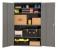 16D684 - Storage Cabinet, 84x48x24, 4 Shelves, Gray Подробнее...