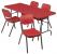 16W952 - Folding Table, 30 x 72, Red Подробнее...