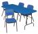 16W955 - Folding Table, 30 x 96, Blue Подробнее...