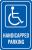 1DYJ7 - Parking Sign, 18 x 12In, WHT/BL, G-42, HDCP Подробнее...