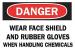 1K889 - Danger Sign, 10 x 14In, R and BK/WHT, ENG Подробнее...