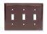 1LXY8 - Wall Plate, Switch, 3Gang, Brown Подробнее...