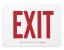 1M430 - Exit Sign, 10 x 14In, R/WHT, Economy PLSTC Подробнее...