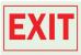 1NL35 - Exit Sign, 7 x 10In, R/WHT, Exit, ENG, Text Подробнее...
