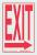 1NL36 - Exit Sign, 10 x 7In, R/WHT, Exit, ENG, SURF Подробнее...