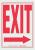 1NL37 - Exit Sign, 10 x 14In, R/WHT, Exit, ENG, SURF Подробнее...