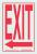 1NL38 - Exit Sign, 10 x 7In, R/WHT, Exit, ENG, SURF Подробнее...