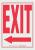 1NL39 - Exit Sign, 10 x 14In, R/WHT, Exit, ENG, SURF Подробнее...