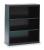 1PX72 - Welded Steel Bookcase, H 40, 2 Shelf, Black Подробнее...