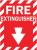1M088 - Fire Extinguisher Sign, 10 x 14In, WHT/R Подробнее...