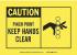 1UN23 - Caution Sign, 7 x 10In, BK/YEL, ENG, SURF Подробнее...