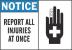 1UN42 - Notice Sign, 7 x 10In, BL and BK/WHT, ENG Подробнее...