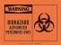 1UN43 - Warning Biohazard Sign, 7 x 10In, BK/ORN Подробнее...
