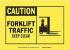 1UN44 - Caution Sign, 7 x 10In, BK/YEL, ENG, TRFC Подробнее...