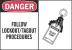 1UN80 - Danger Security Sign, 10 x 14In, Bilingual Подробнее...