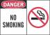 1UP14 - Danger No Smoking Sign, 10 x 14In, ENG Подробнее...