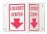 1UP67 - Lockout Sign, 5-1/2 x 10In, R/WHT, ENG Подробнее...