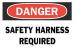 1UR90 - Danger Sign, 7 x 10In, R and BK/WHT, ENG Подробнее...