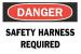 1UT84 - Danger Sign, 10 x 14In, R and BK/WHT, ENG Подробнее...