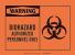1UX61 - Warning Biohazard Sign, 7 x 10In, BK/ORN Подробнее...