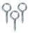 1WBG8 - Screw Eye, Type Large Eye, Steel, PK 20 Подробнее...