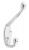 1XNE4 - Coat Hook, 2 Hook Ends, Chrome Подробнее...