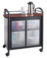 20C481 Refreshment Cart, Cherry/Black