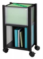 20C522 Mobile Storage Center, Cherry/Black