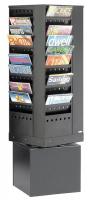 20C583 Magazine Rack, 44-Pocket, Black