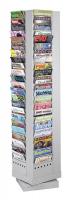 20C586 Magazine Rack, 92-Pocket, Gray