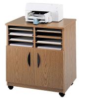 20C638 Mobile Machine Stand w/Sorter, Medium Oak