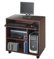 20C669 Computer Workstation, Mahogany