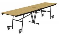 20C728 Mobile Table Unit, Bannister Oak, 10 ft.