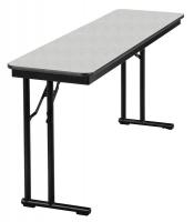 20C753 Seminar Table, Gray Glace, 18 In x 5 ft.