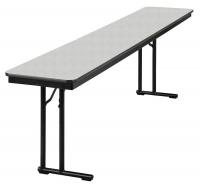 20C755 Seminar Table, Gray Glace, 18 In x 8 ft.