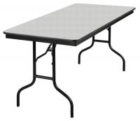 20C756 Banquet Table, Gray Glace, 30 In x 5 ft.