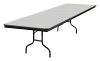 20C760 Banquet Table, Gray Glace, 36 In x 8 ft.